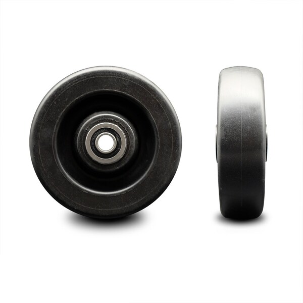 SCC - 6" Polyolefin Wheel Only w/Ball Bearing - 1/2" Bore - 750 lbs Capacity